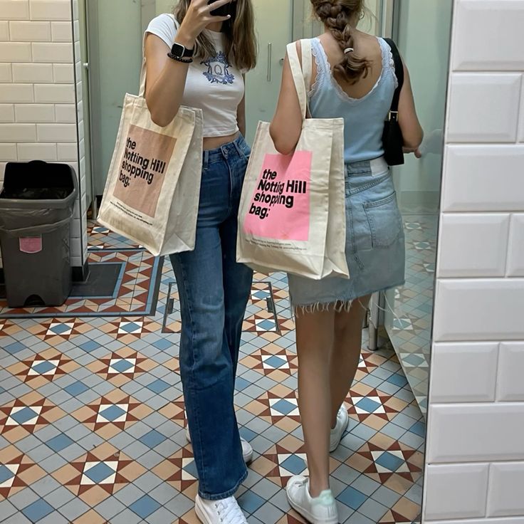 The Notting Hill Shopping Bag™ | Colour Block series | Pink