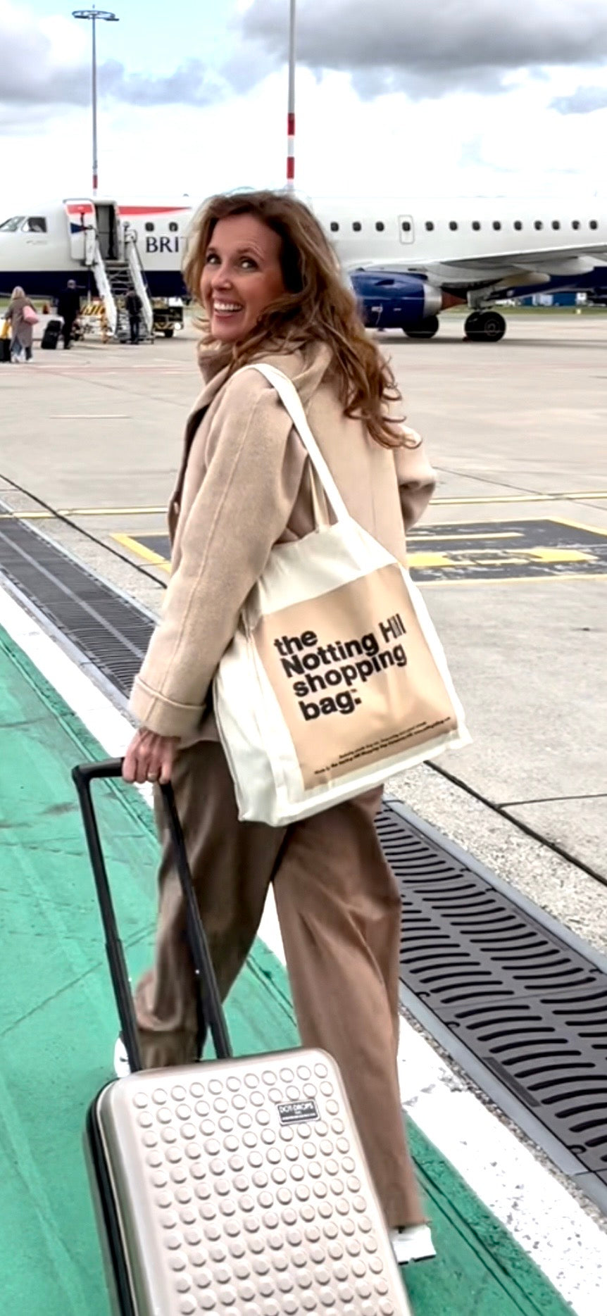 The Notting Hill Shopping Bag™ | Colour Block series | Beige