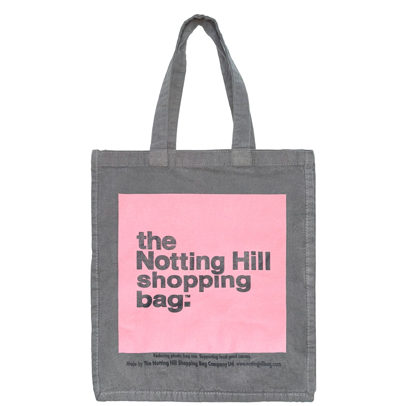 The Notting Hill Shopping Bag™ | Hand Dye Collection | Grey With Pink Box