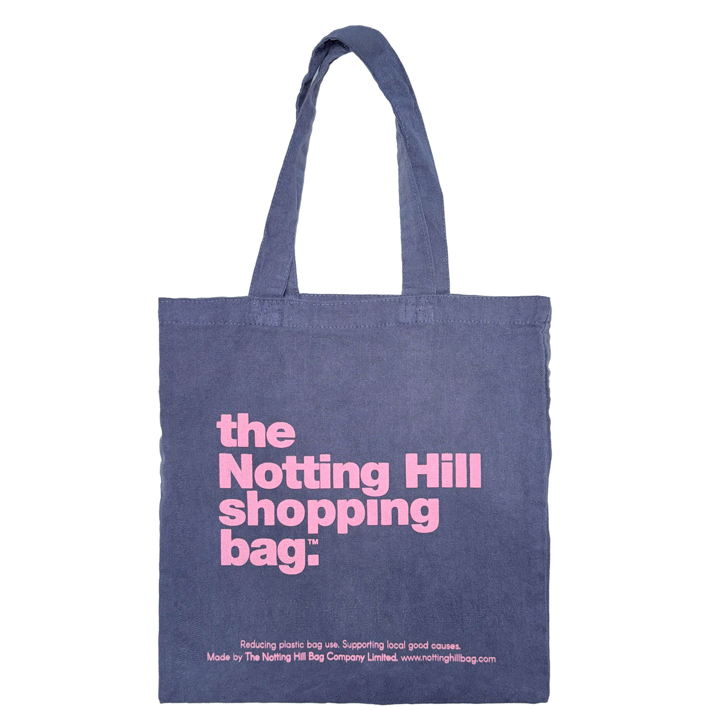 The Notting Hill Shopping Bag™  | Mini Collection | Navy with pink
