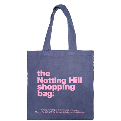 The Notting Hill Shopping Bag™  | Mini Collection | Navy with pink