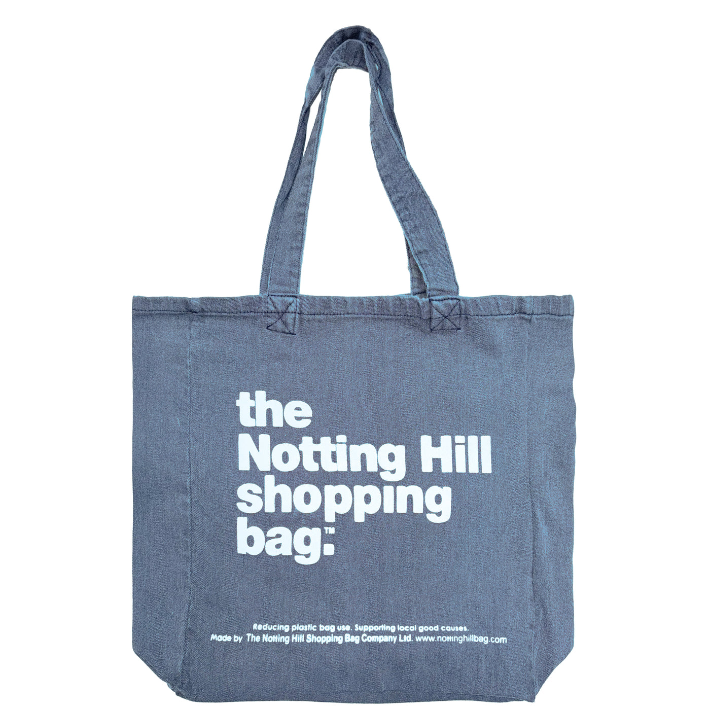 The Notting Hill Shopping Bag™ | Oval Dye Collection| Navy with White Logo
