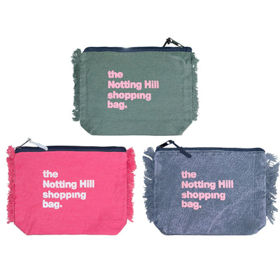 The Notting Hill Shopping Bag™ | Pouch Series | Bundle of Three (Navy, Green, and Pink)
