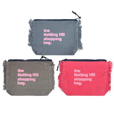 The Notting Hill Shopping Bag™ | Pouch Series | Bundle of Three (Grey, Red, and Brown)