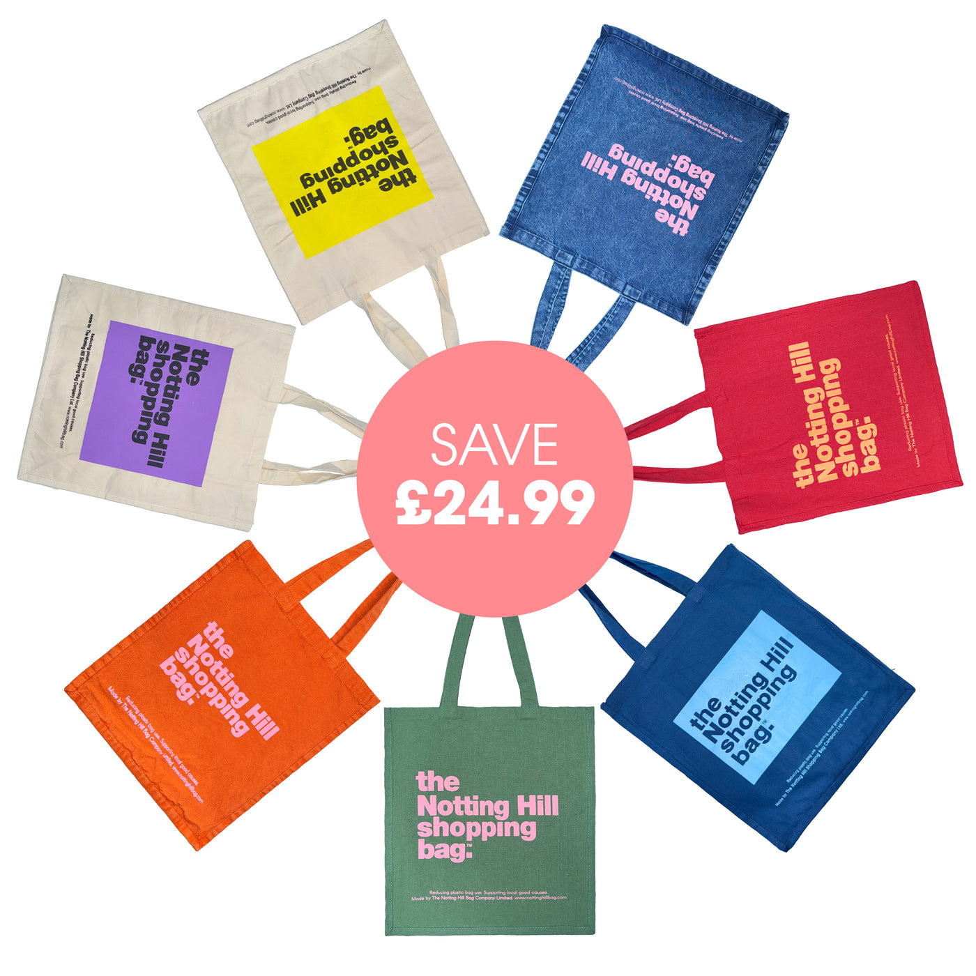 The Notting Hill Shopping Bag™ | Rainbow bundle