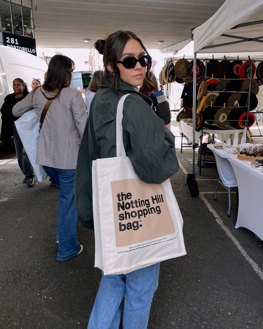 The Notting Hill Shopping Bag™ | Shoulder bag series | Beige