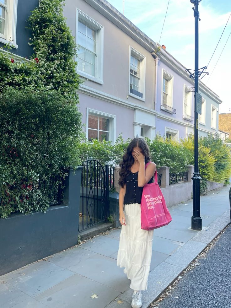 The Notting Hill Shopping Bag™  | Hand Dye Collection | Pink With Pink Logo